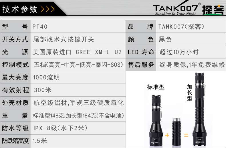 手電PT10，為戰(zhàn)術(shù)而生